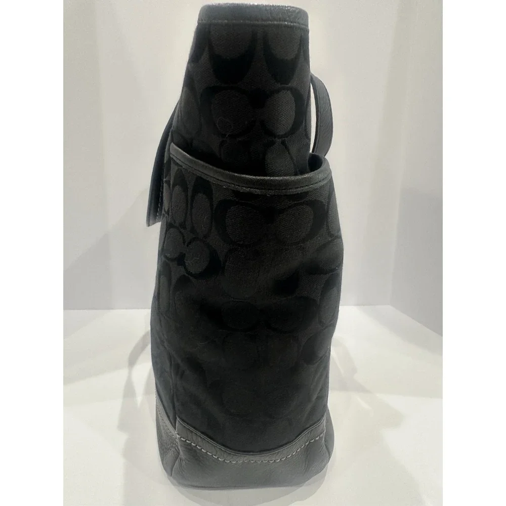 Coach black signature